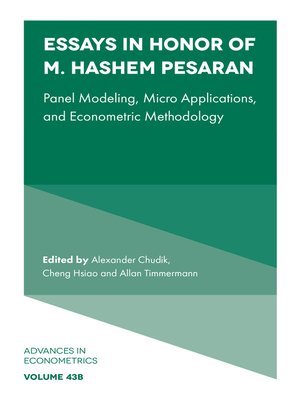 cover image of Essays in Honor of M. Hashem Pesaran